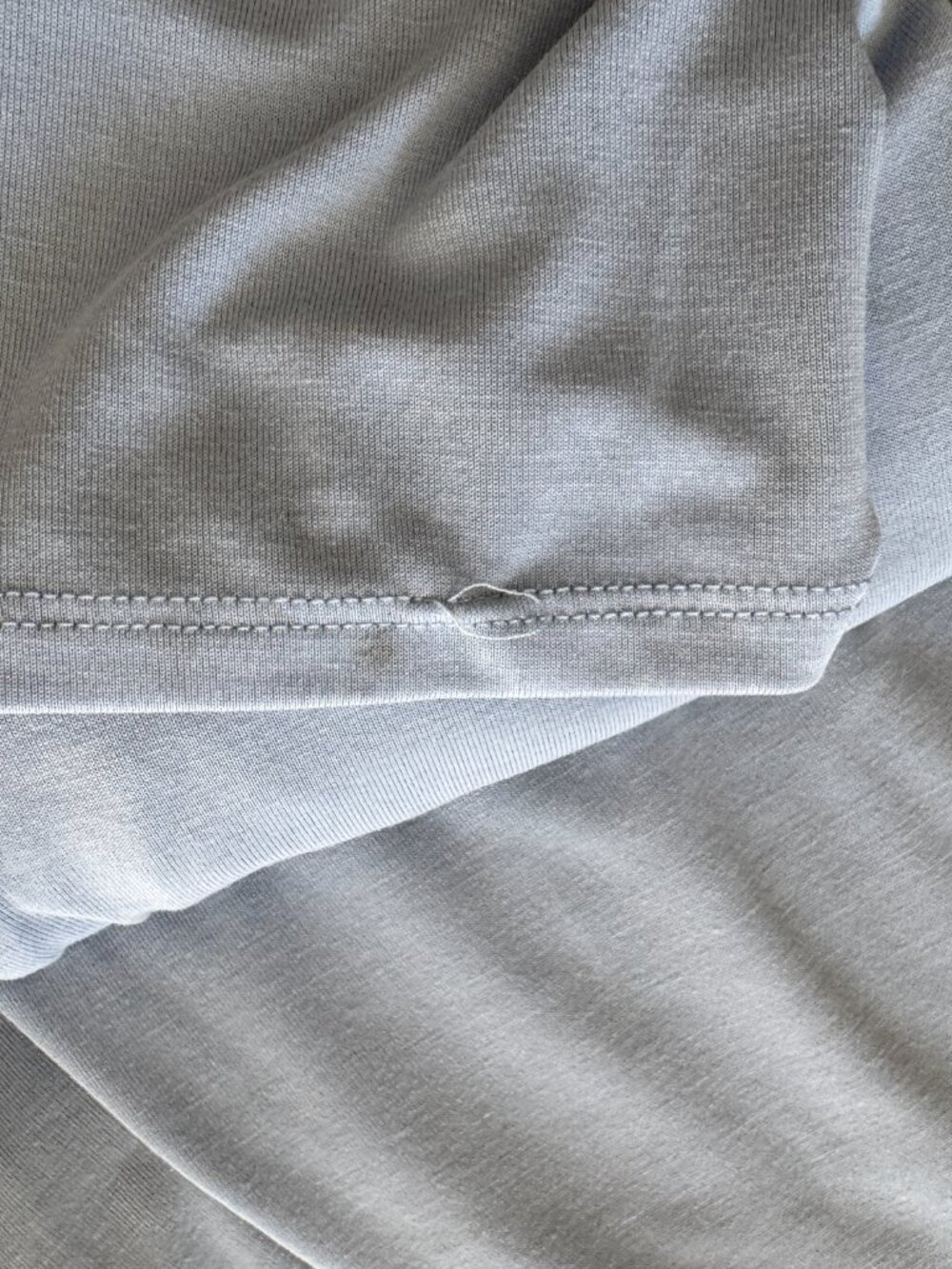 GUC Long Sleeve Sandwash Jersey Draped Shirt in Periwinkle US M (18-20) - Picture 7 of 7